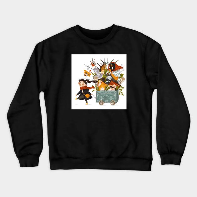 Museum Experience Crewneck Sweatshirt by Iz Ptica